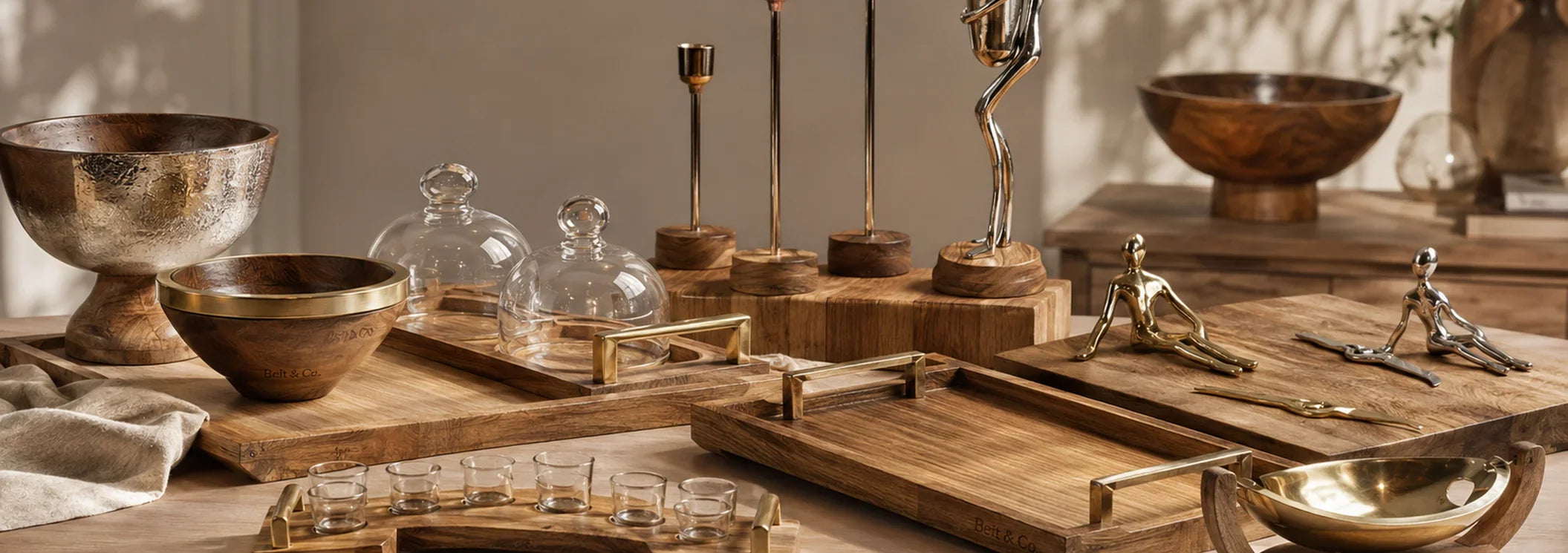 Beit & Co. wood and home decor collection banner