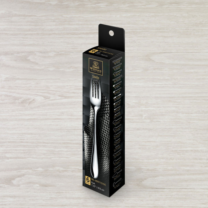 Wilmax Stella Stainless Steel Fish Fork - detail view