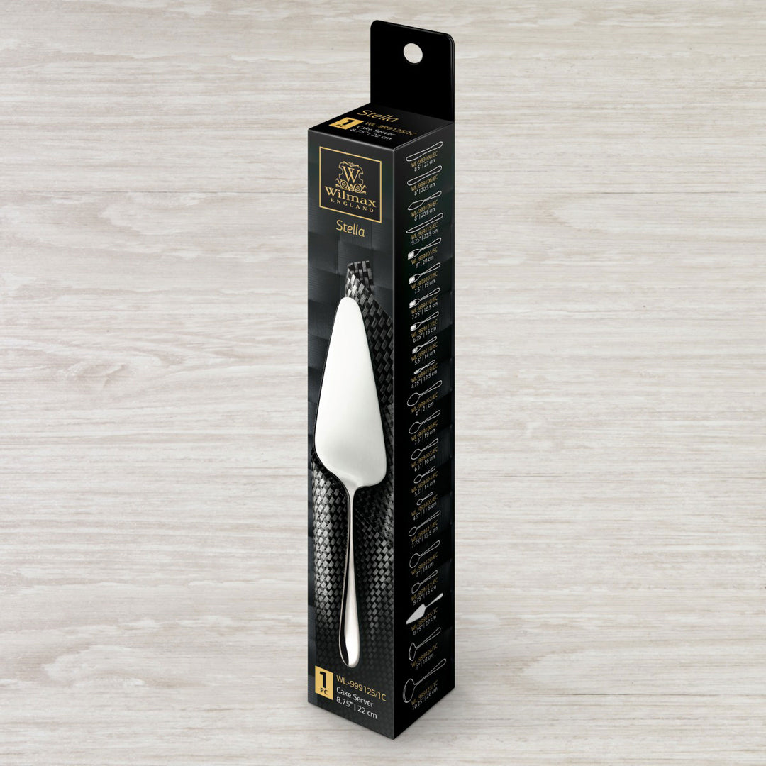 Wilmax Stella Stainless Steel Cake Server - detail view