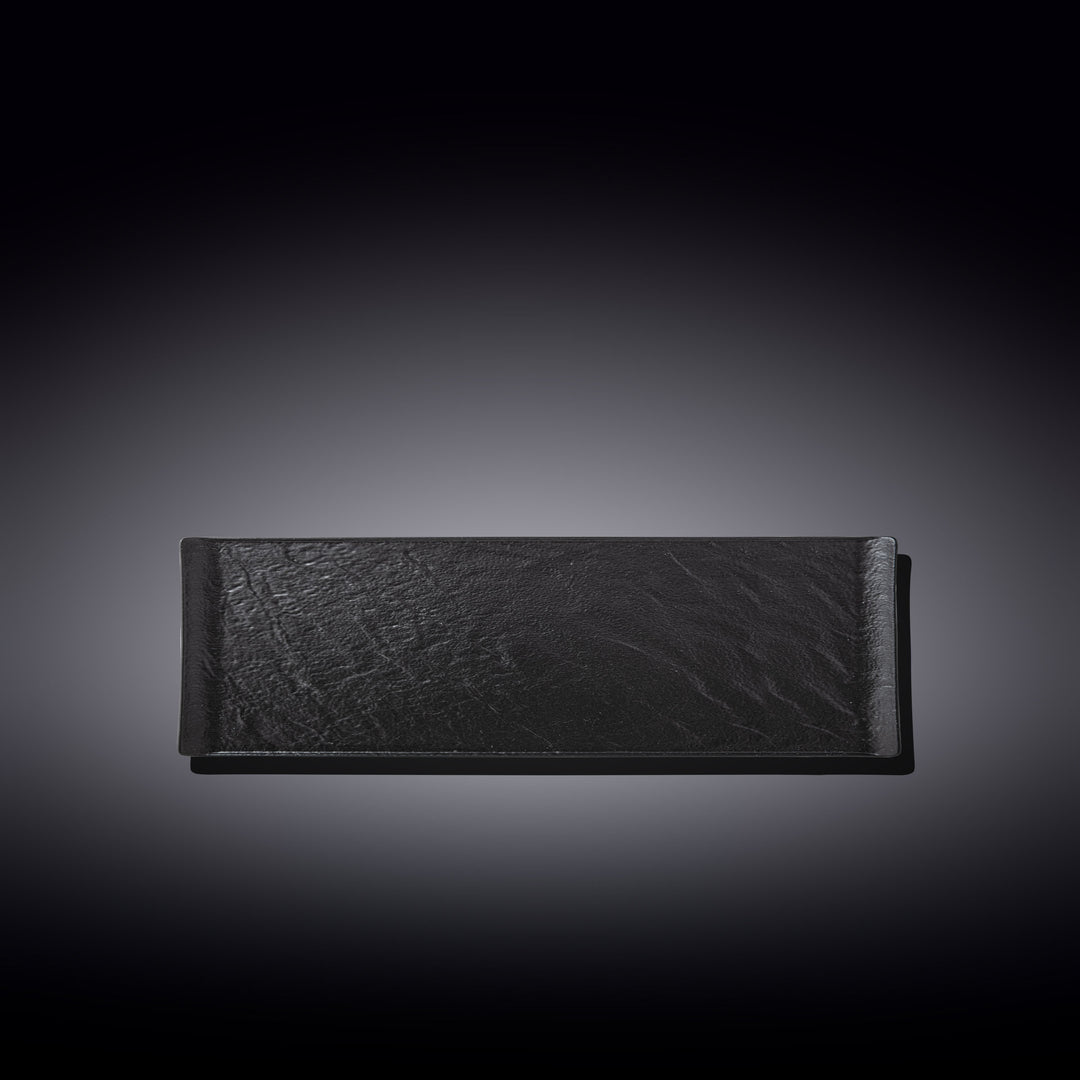 Wilmax Monolith Rectangular Dish 30 x 9.5 cm – Black SlateStone