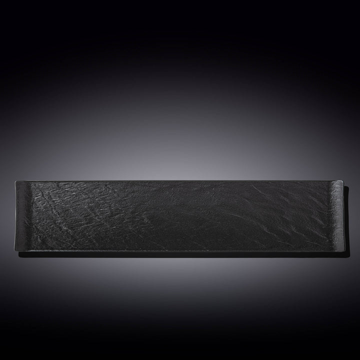 Wilmax Monolith Rectangular Dish 40.5 x 13 cm – Black SlateStone