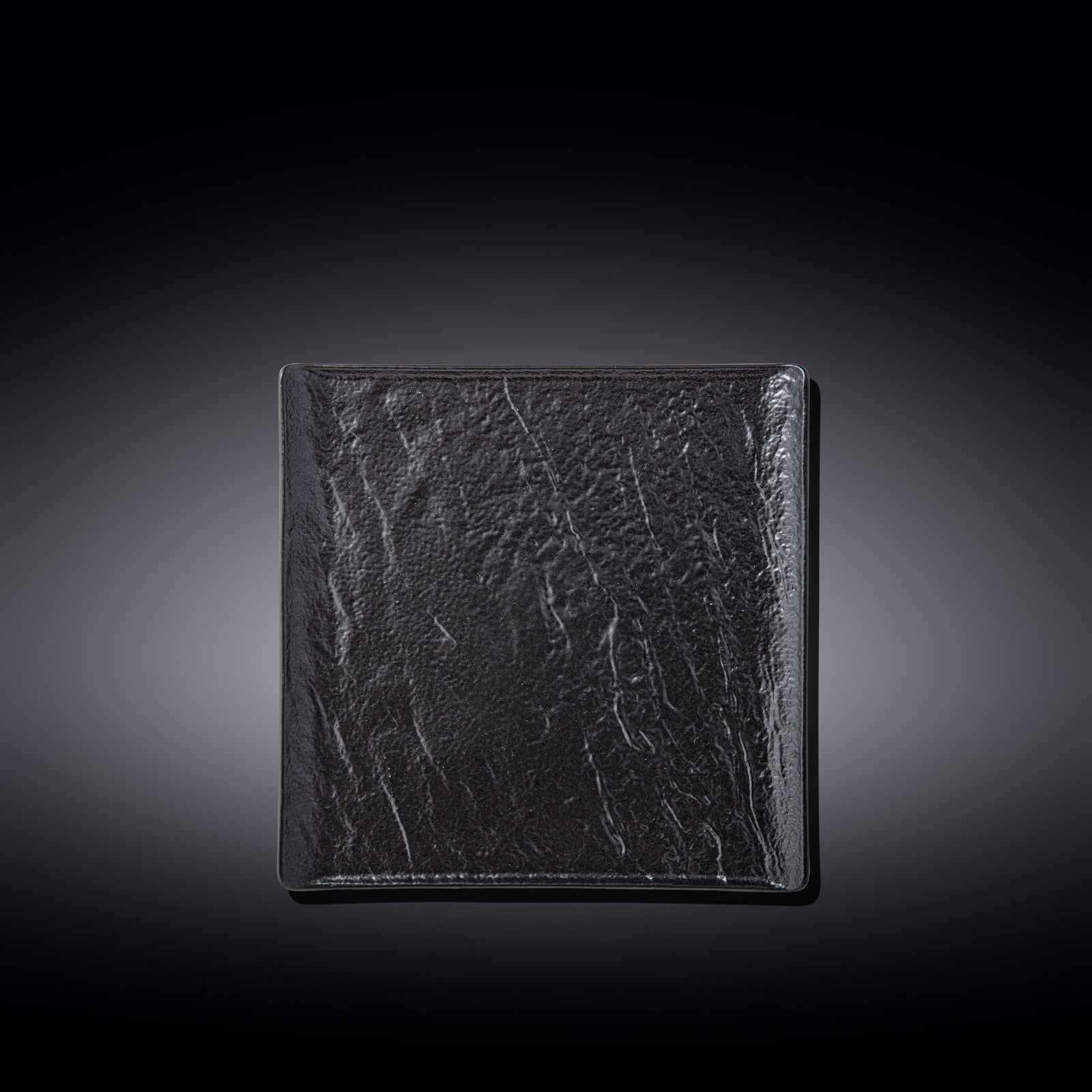 Wilmax Monolith Square Plate 17 x 17 cm – Black SlateStone
