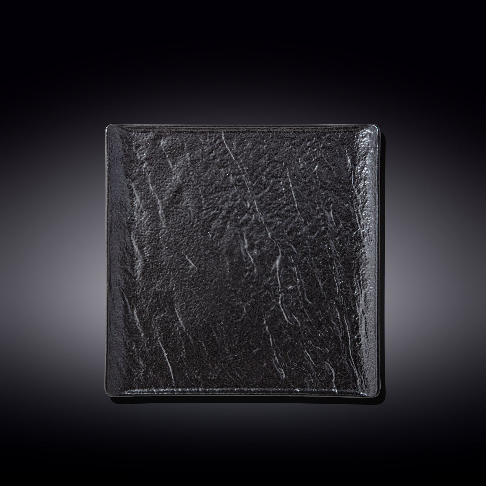 Wilmax Monolith Square Plate 21.5 x 21.5 cm – Black SlateStone