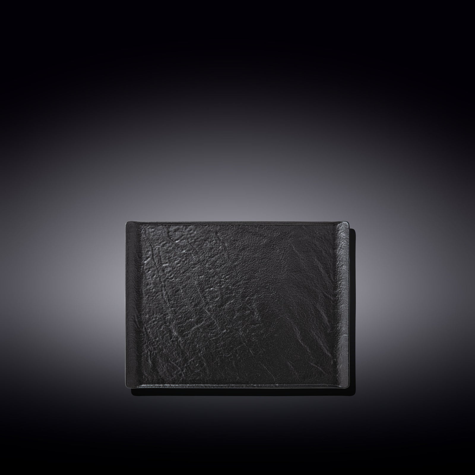 Wilmax Monolith Rectangular Plate 19.5 x 14.5 cm – Black SlateStone