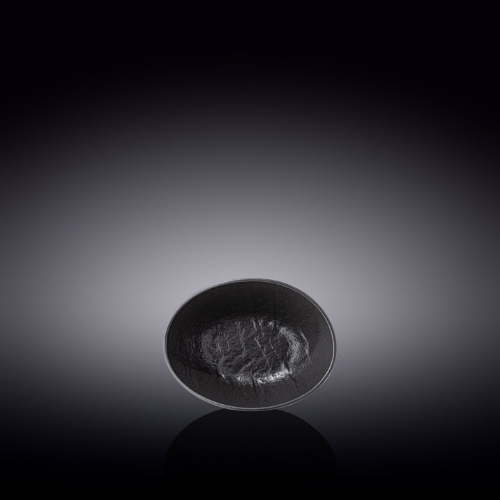 Wilmax Monolith Oval Dish 8 x 6 x 3 cm – Black SlateStone