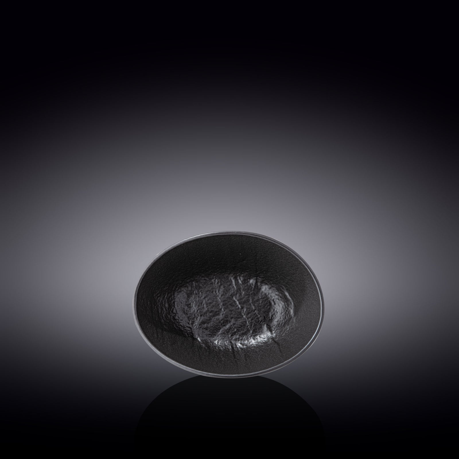Wilmax Monolith Oval Bowl 13 x 10 x 6 cm – Black SlateStone