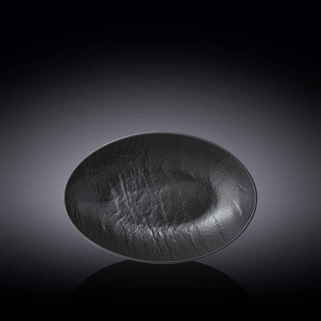 Wilmax Monolith Oval Bowl 25 x 16.5 x 6 cm – Black SlateStone
