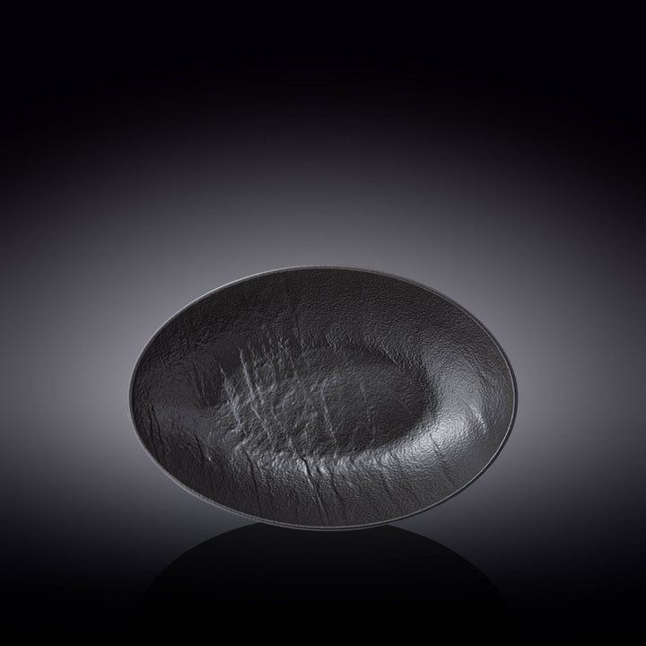 Wilmax Monolith Oval Bowl 25 x 16.5 x 6 cm – Black SlateStone