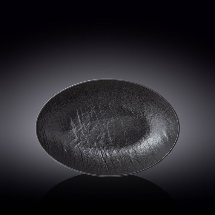 Wilmax Monolith Oval Bowl 30 x 19.5 x 7 cm – Black SlateStone