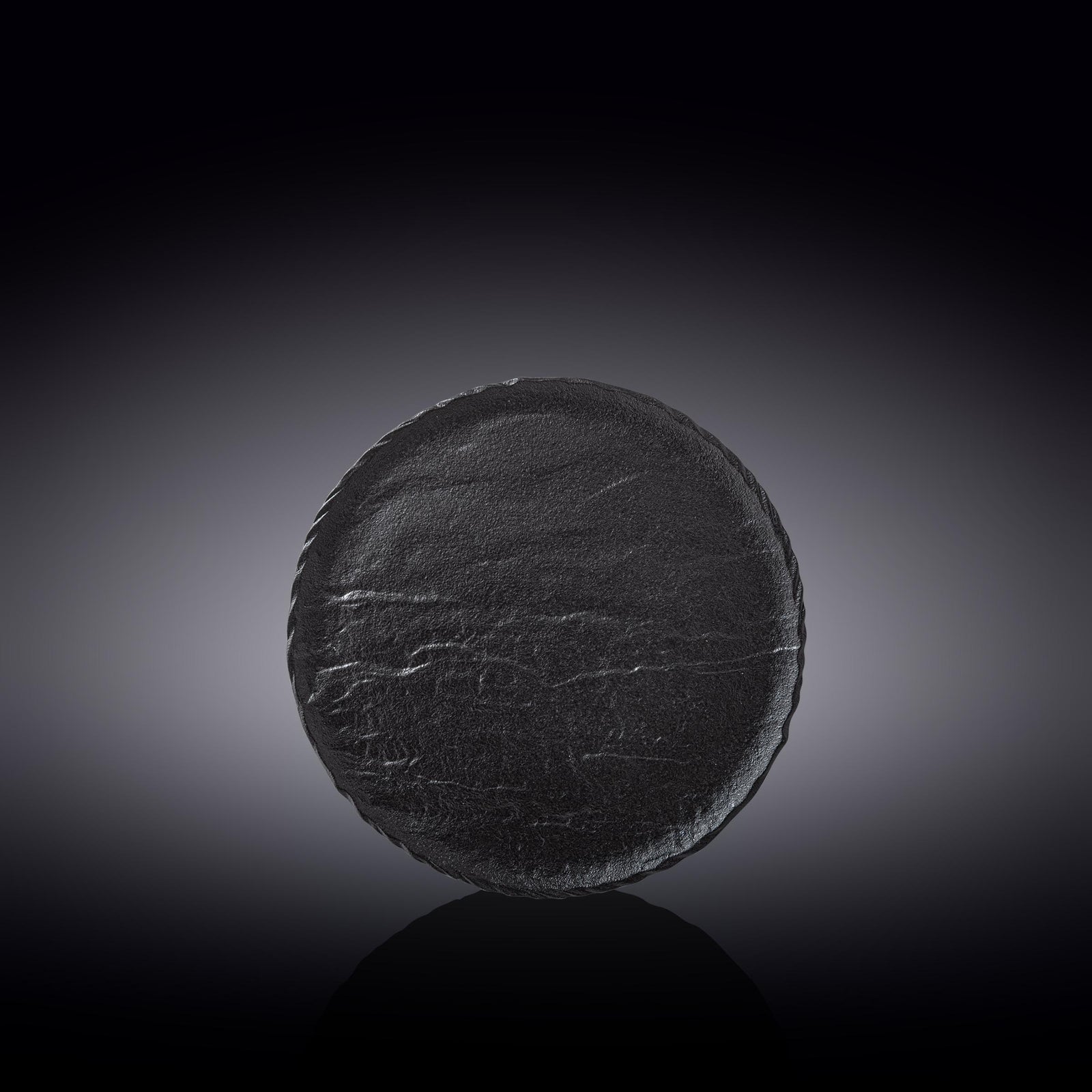 Wilmax Monolith Round Plate 18 cm – Black SlateStone