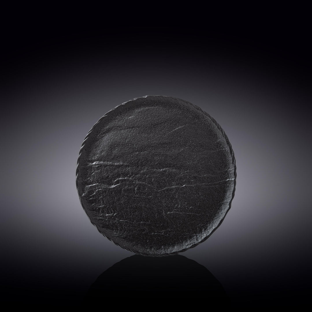 Wilmax Monolith Round Plate 20 cm – Black SlateStone