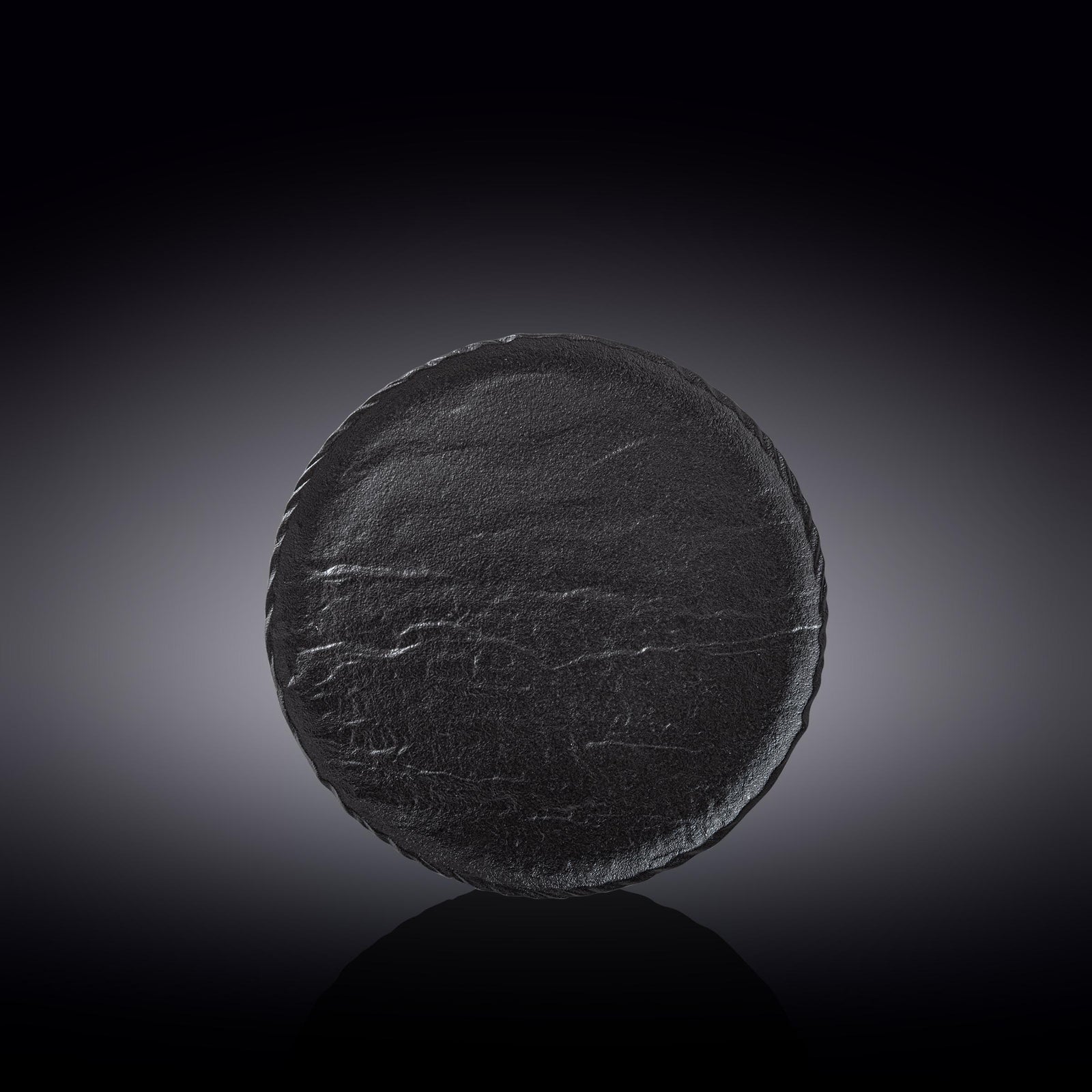 Wilmax Monolith Round Plate 20 cm – Black SlateStone
