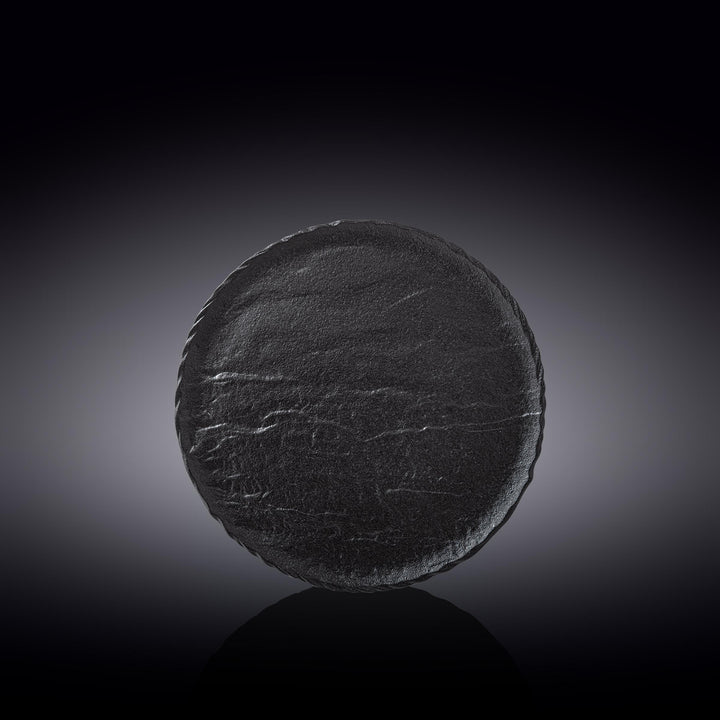 Wilmax Monolith Round Plate 20 cm – Black SlateStone