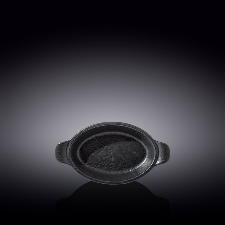 Wilmax Monolith Oval Baking Dish 20.5 x 11.5 cm – Black SlateStone