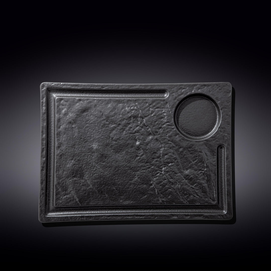 Wilmax Monolith Rectangular Serving Dish 32.5 x 23 cm – Black SlateStone