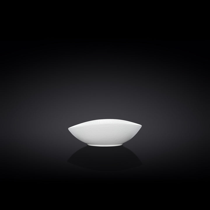 Wilmax Monolith Oval Dish 8 x 6 x 3 cm – White Matt WhiteStone – view 4