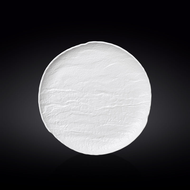 Wilmax Monolith Round Plate 25 cm – White Matt WhiteStone