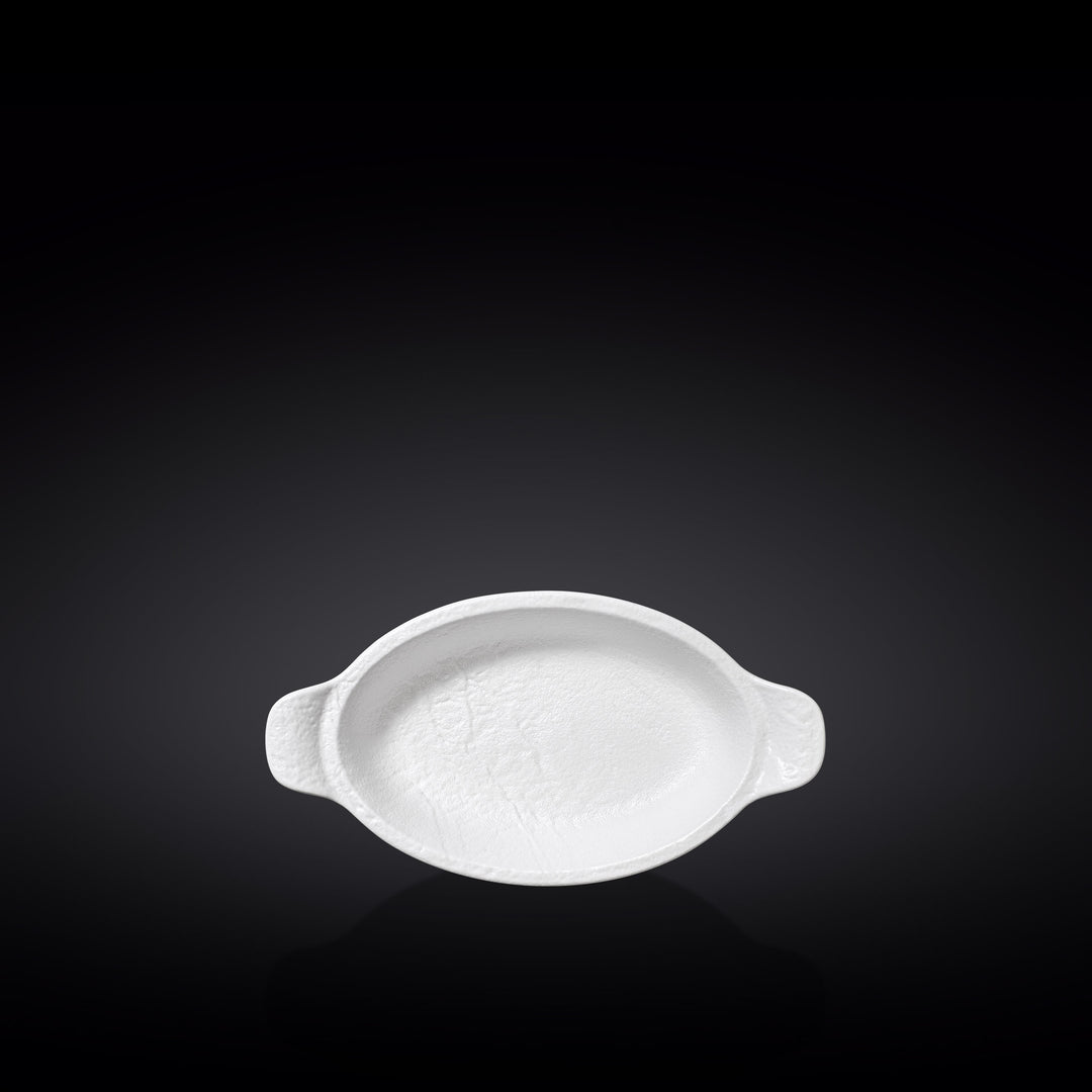 Wilmax Monolith Oval Baking Dish 28 x 16 cm – White Matt WhiteStone