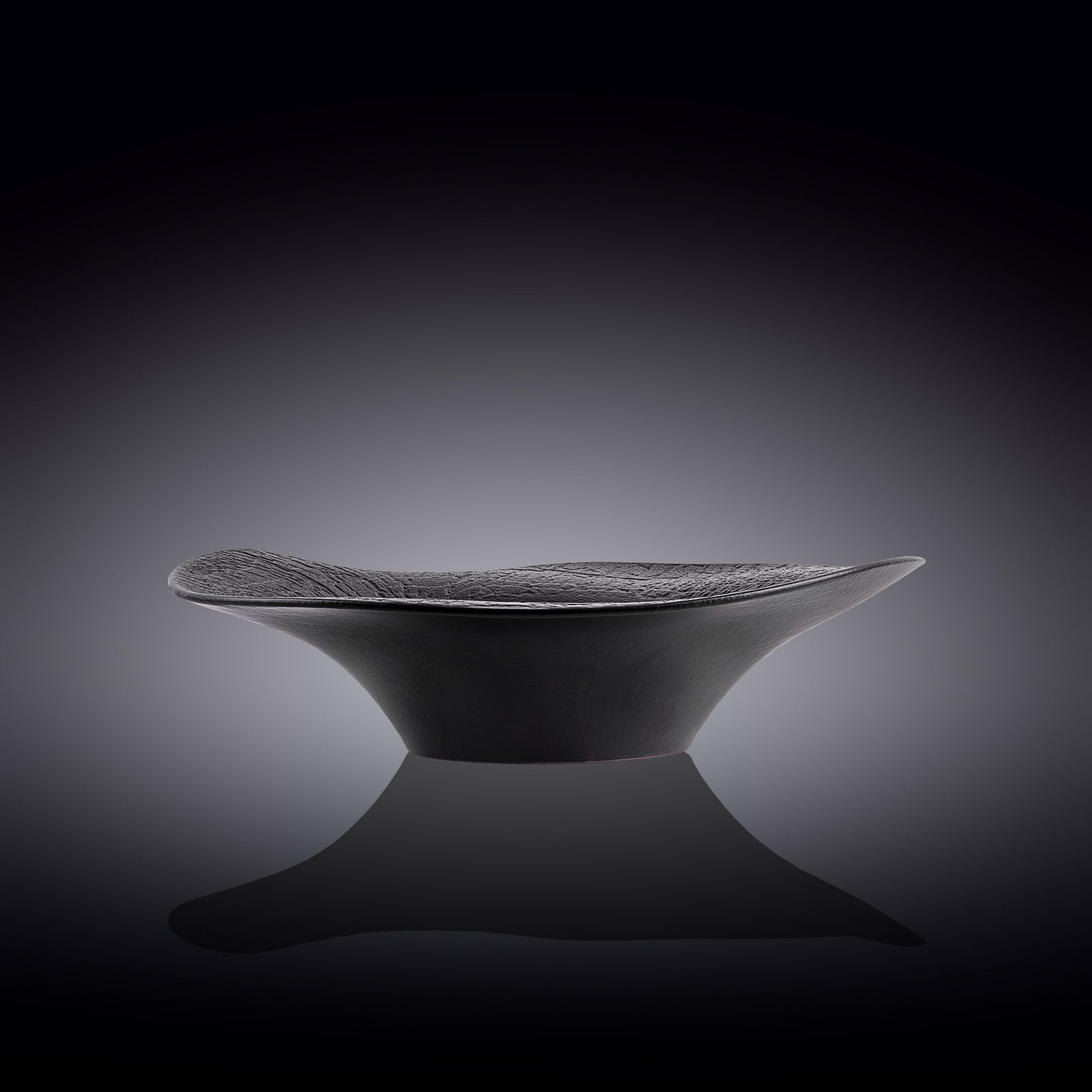 Wilmax Monolith Wavy Deep Plate 25 cm 500 ml – Black SlateStone – view 2