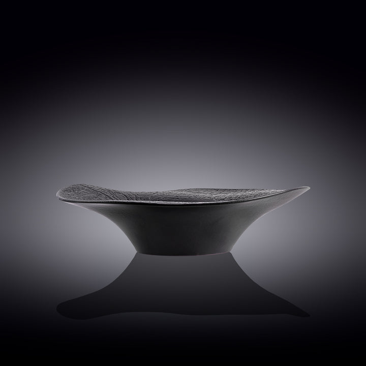 Wilmax Monolith Wavy Deep Plate 25 cm 500 ml – Black SlateStone – view 2