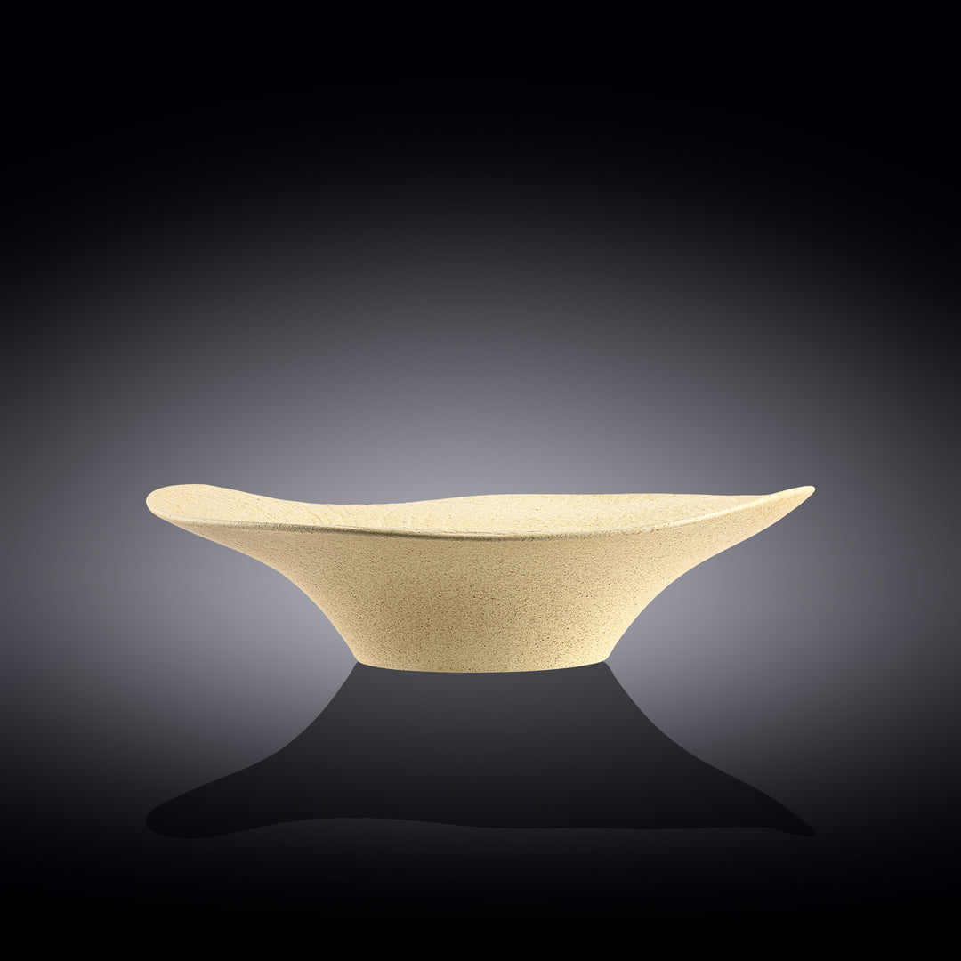 Wilmax Monolith Wavy Deep Plate 25 cm 500 ml – Sand SandStone – view 4