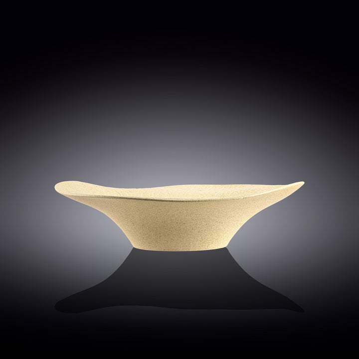 Wilmax Monolith Wavy Deep Plate 25 cm 500 ml – Sand SandStone – view 4