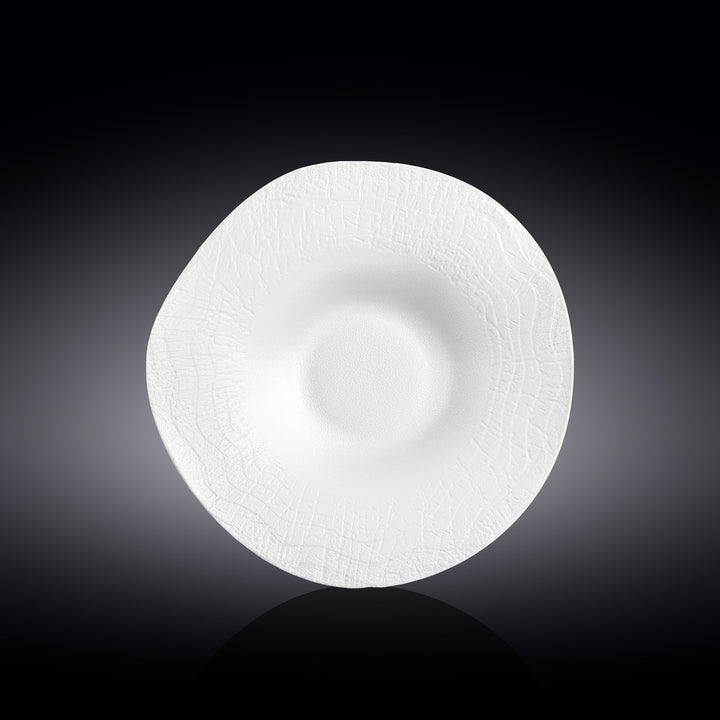 Wilmax Monolith Wavy Deep Plate 25 cm 500 ml – White Matt WhiteStone