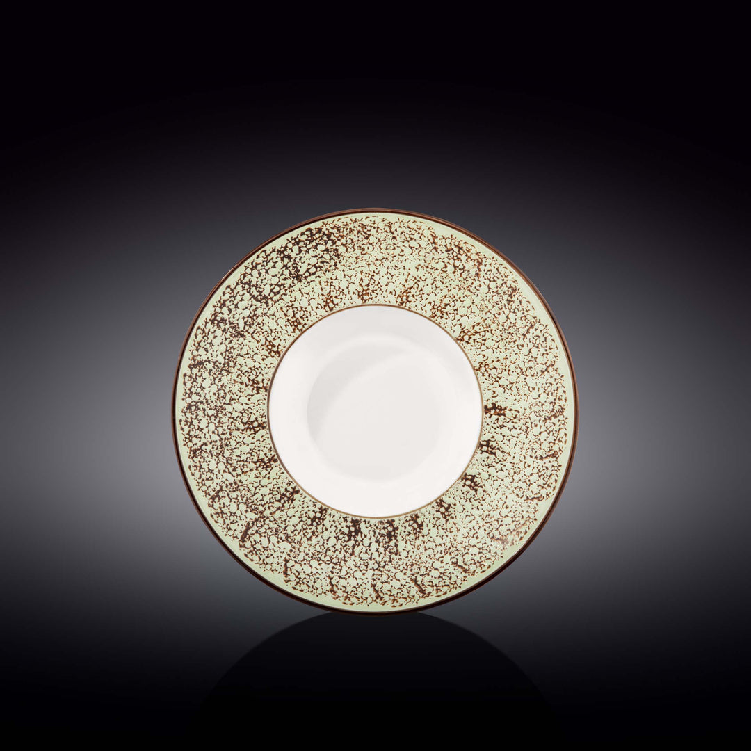 Wilmax Color Boom Splash Deep Plate – Large Porcelain Serving Plate - Pistachio - WL-667123/A