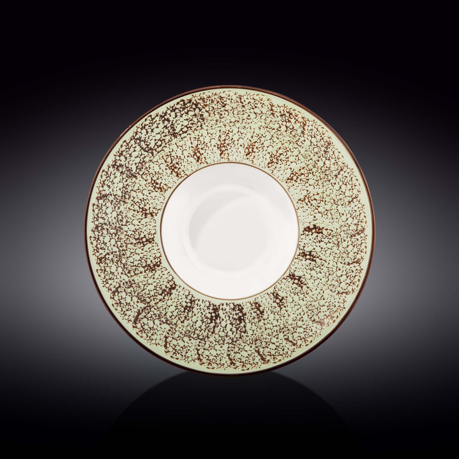 Wilmax Color Boom Splash Wide Deep Plate – 27 cm Porcelain Plate - Pistachio - WL-667126/A
