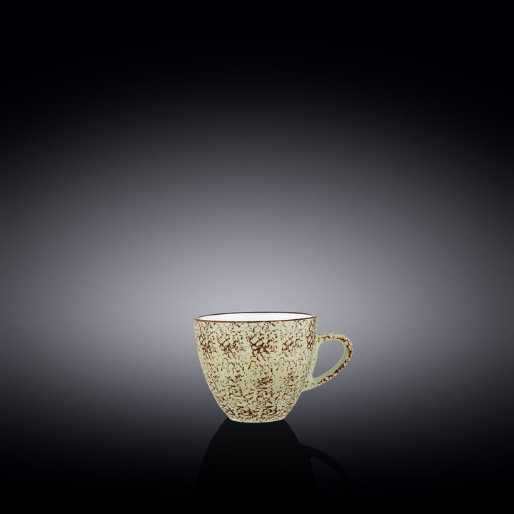 Wilmax Color Boom Splash Porcelain Cup – Espresso &amp; Tea Cup - Pistachio - WL-667133/A