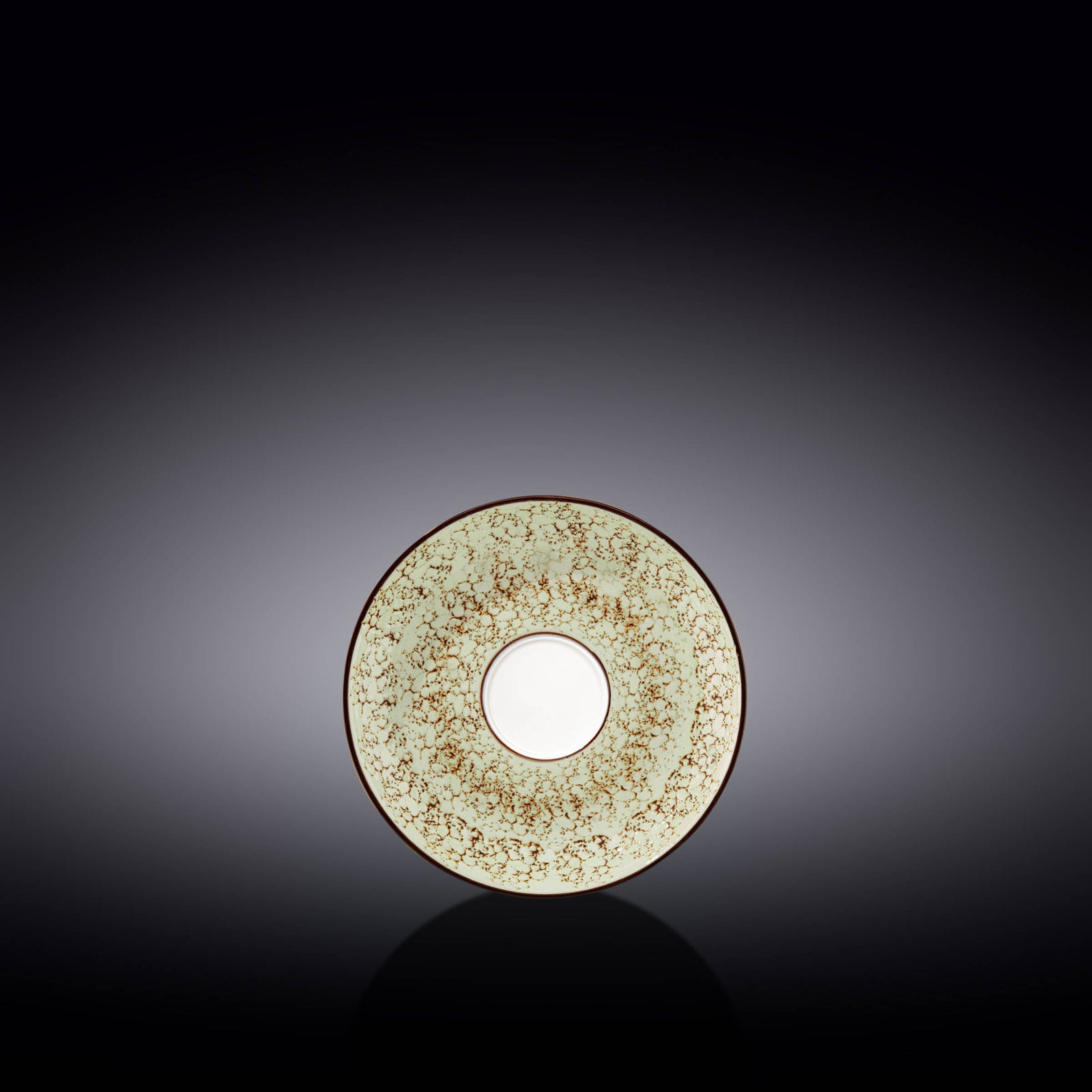 Wilmax Color Boom Splash Porcelain Saucer – Coffee & Tea Saucer - Pistachio - WL-667133/B