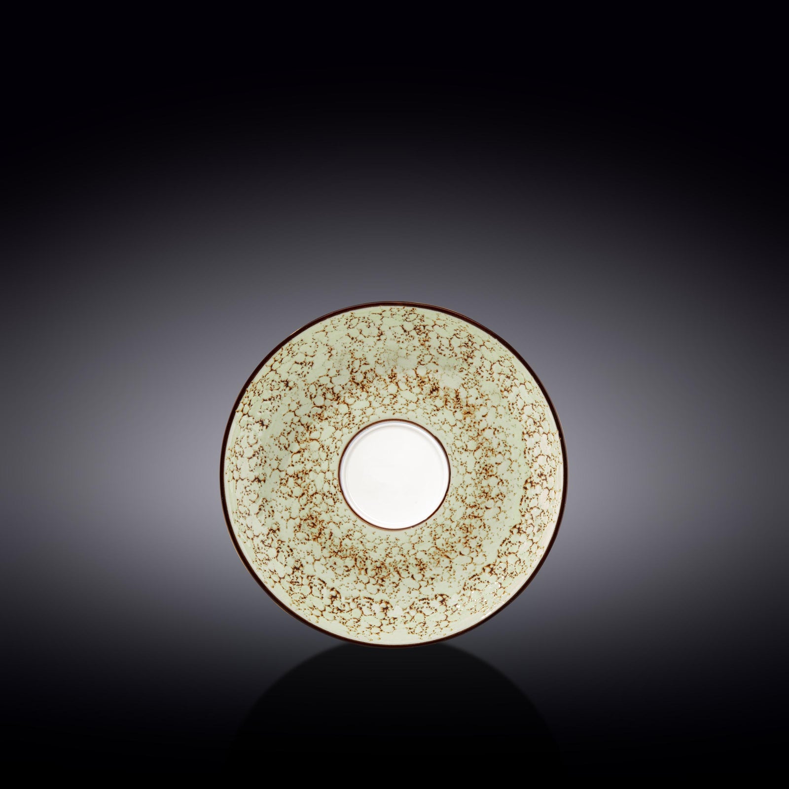 Wilmax Color Boom Splash Porcelain Saucer – Coffee & Tea Saucer - Pistachio - WL-667136/B