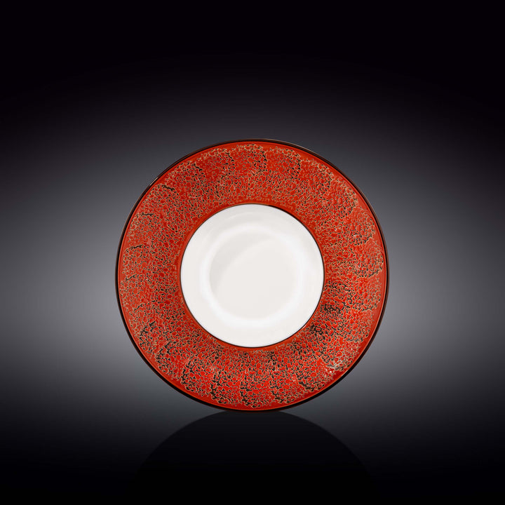 Wilmax Color Boom Splash Deep Plate – Large Porcelain Serving Plate - Red - WL-667223/A