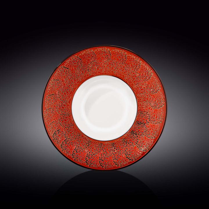 Wilmax Color Boom Splash Deep Plate – Large Porcelain Serving Plate - Red - WL-667224/A