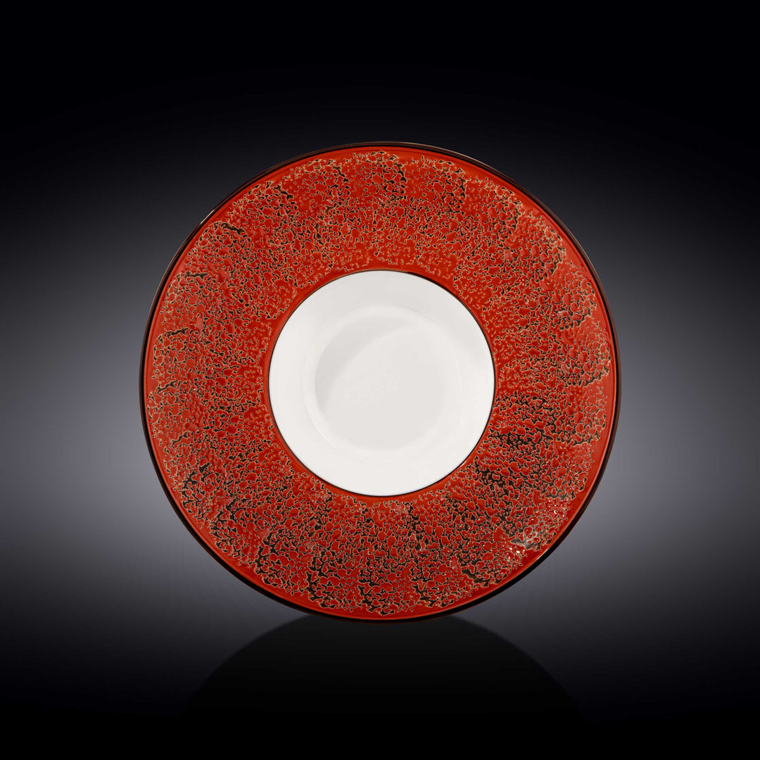 Wilmax Color Boom Splash Wide Deep Plate – 27 cm Porcelain Plate - Red - WL-667226/A
