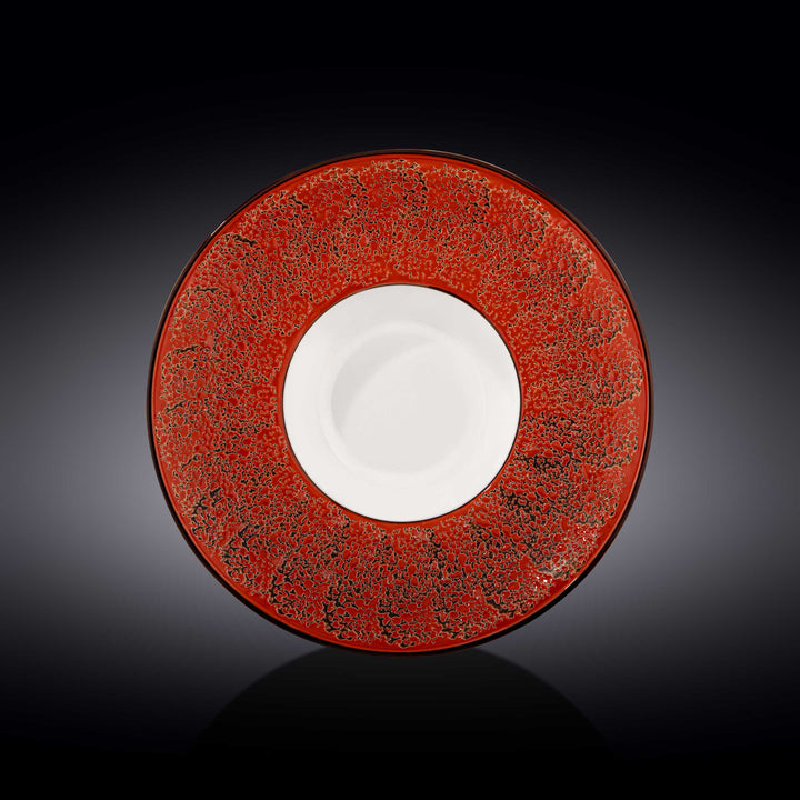 Wilmax Color Boom Splash Wide Deep Plate – 27 cm Porcelain Plate - Red - WL-667226/A