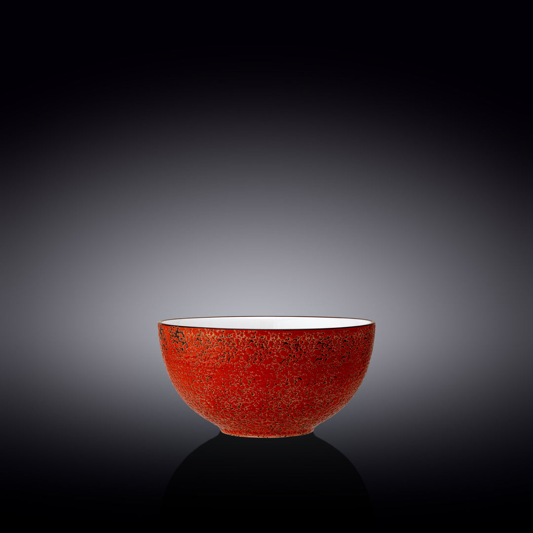 Wilmax Color Boom Splash Porcelain Bowl – 600 ml - Red - WL-667230/A