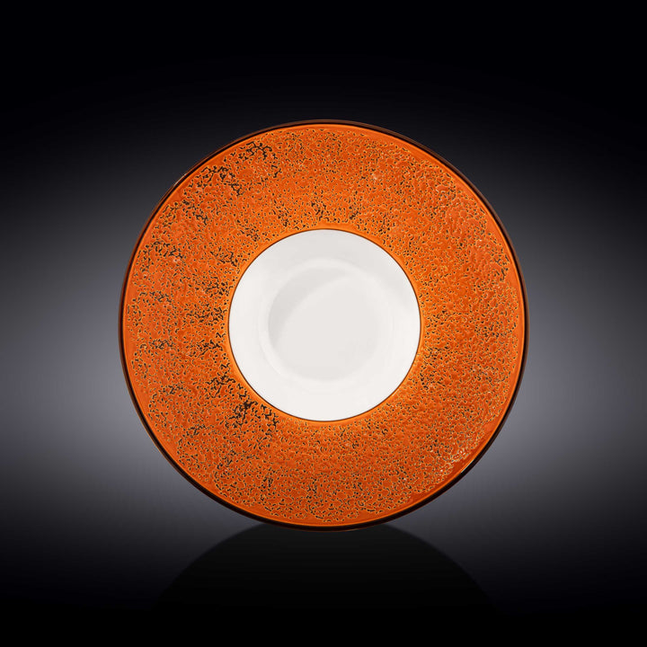 Wilmax Color Boom Splash Wide Deep Plate – 27 cm Porcelain Plate - Orange - WL-667326/A