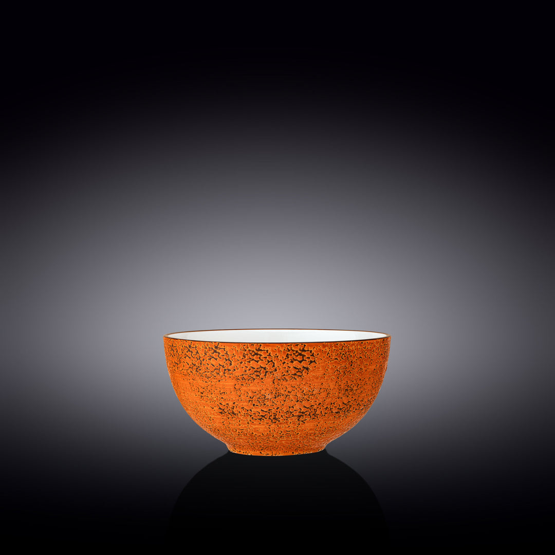 Wilmax Color Boom Splash Porcelain Bowl – 600 ml - Orange - WL-667330/A