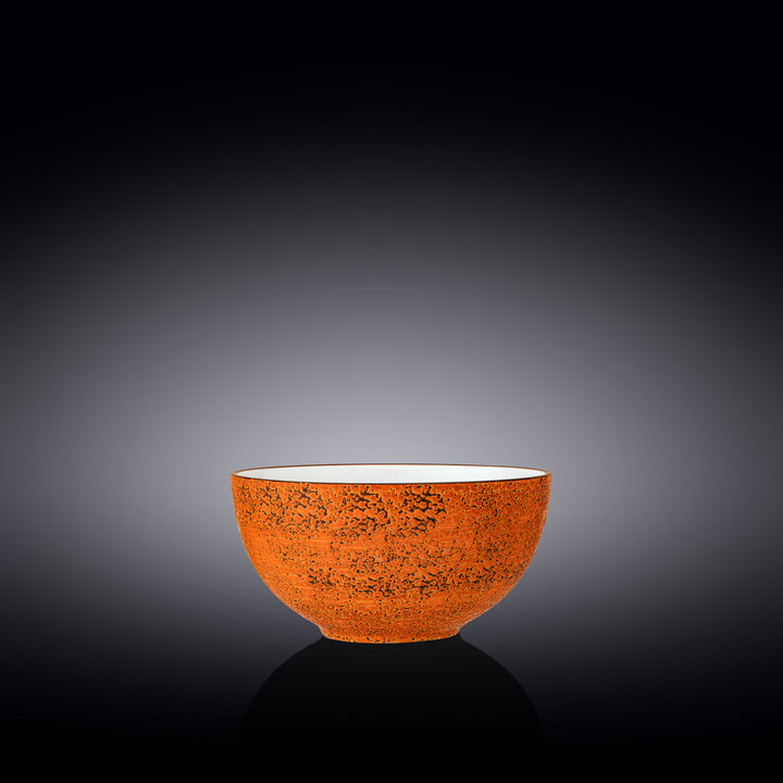 Wilmax Color Boom Splash Porcelain Bowl – 600 ml - Orange - WL-667330/A