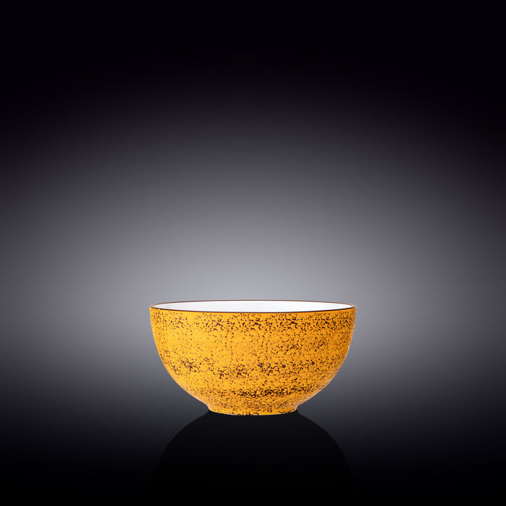 Wilmax Color Boom Splash Porcelain Bowl – 600 ml - Yellow - WL-667430/A