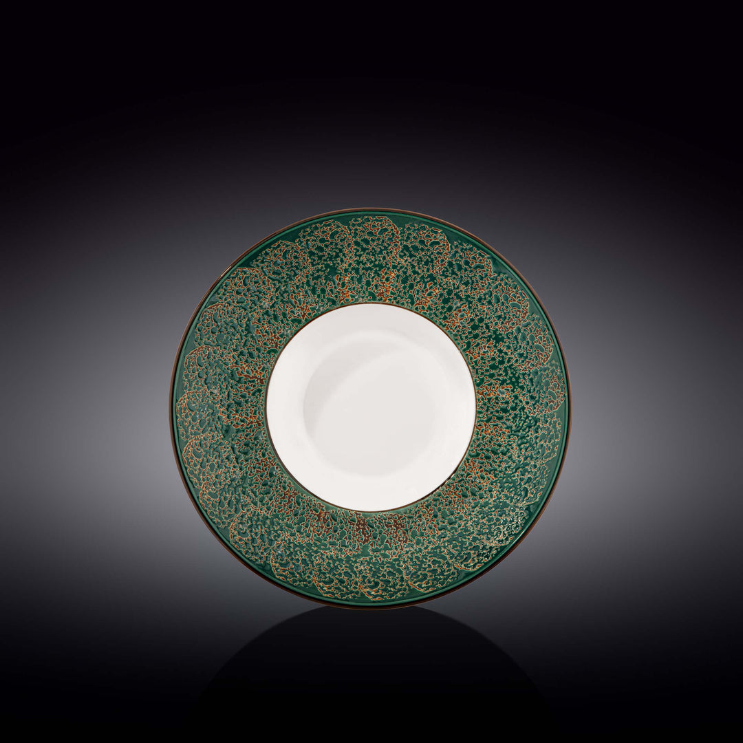Wilmax Color Boom Splash Deep Plate – Large Porcelain Serving Plate - Green - WL-667523/A