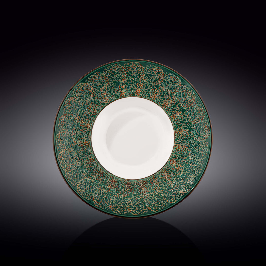 Wilmax Color Boom Splash Deep Plate – Large Porcelain Serving Plate - Green - WL-667524/A