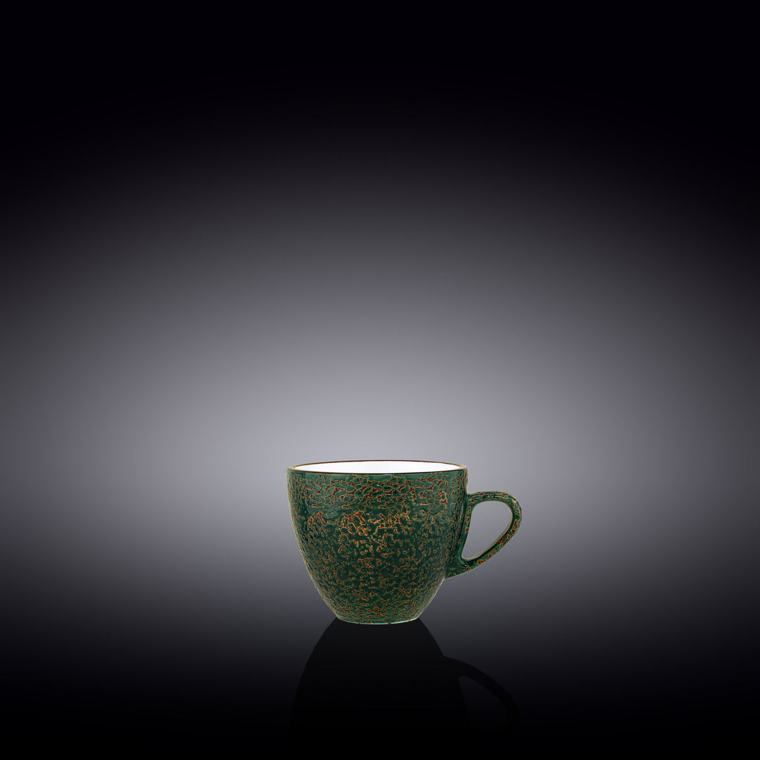 Wilmax Color Boom Splash Porcelain Cup – Espresso &amp; Tea Cup - Green - WL-667533/A