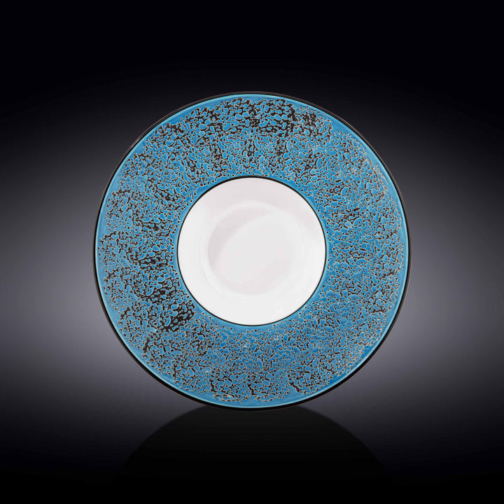 Wilmax Color Boom Splash Wide Deep Plate – 27 cm Porcelain Plate - Blue - WL-667626/A