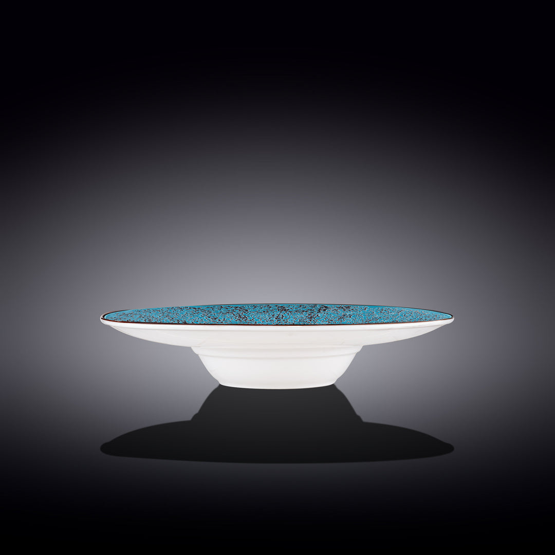 Wilmax Color Boom Splash Wide Deep Plate – 27 cm Porcelain Plate - Blue side view - WL-667626/A