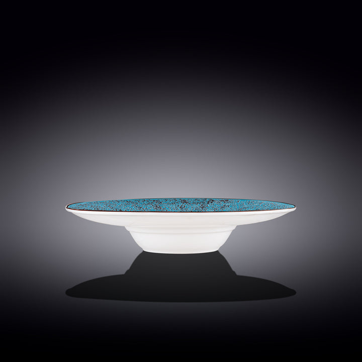 Wilmax Color Boom Splash Wide Deep Plate – 27 cm Porcelain Plate - Blue side view - WL-667626/A
