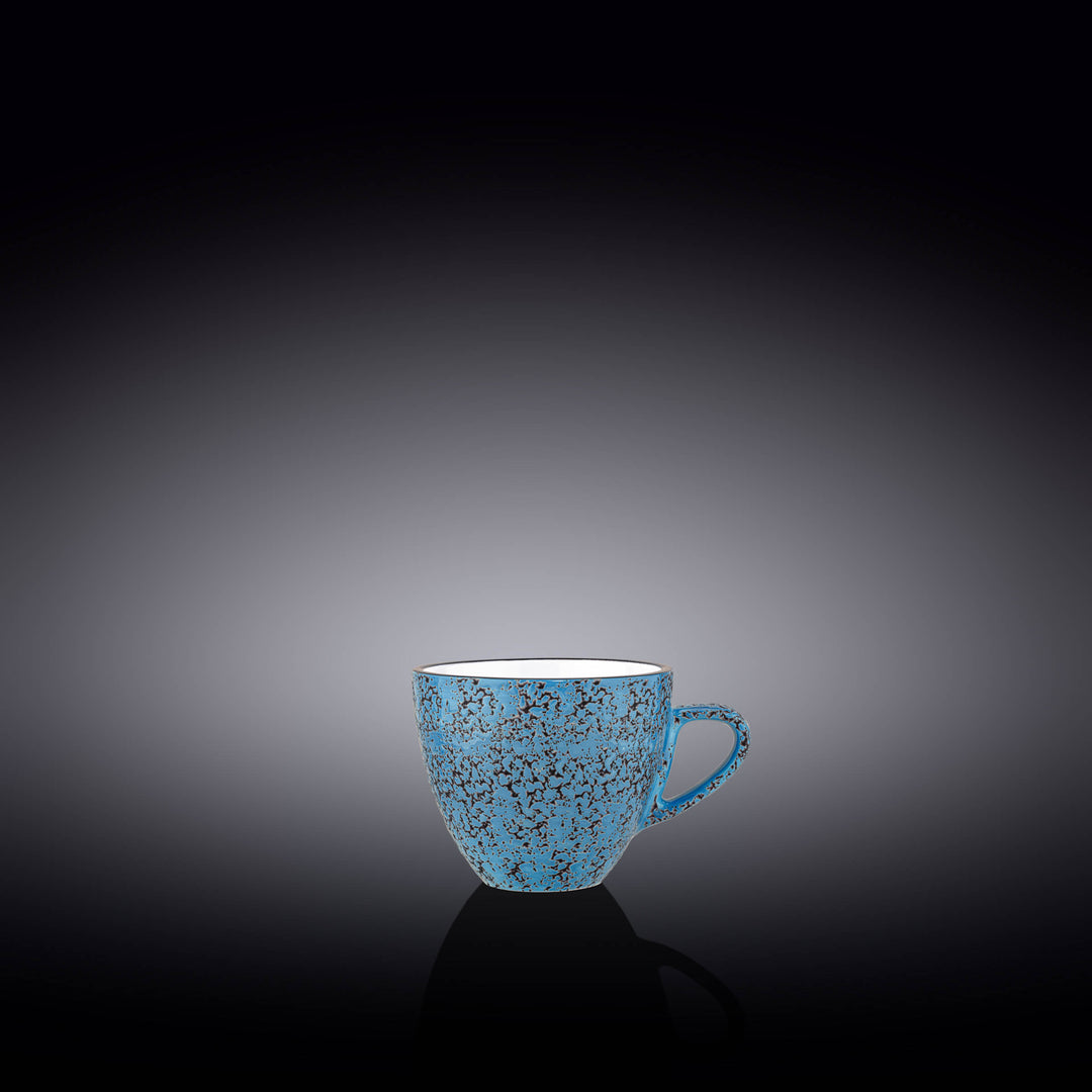 Wilmax Color Boom Splash Porcelain Cup – Espresso &amp; Tea Cup - Blue - WL-667633/A