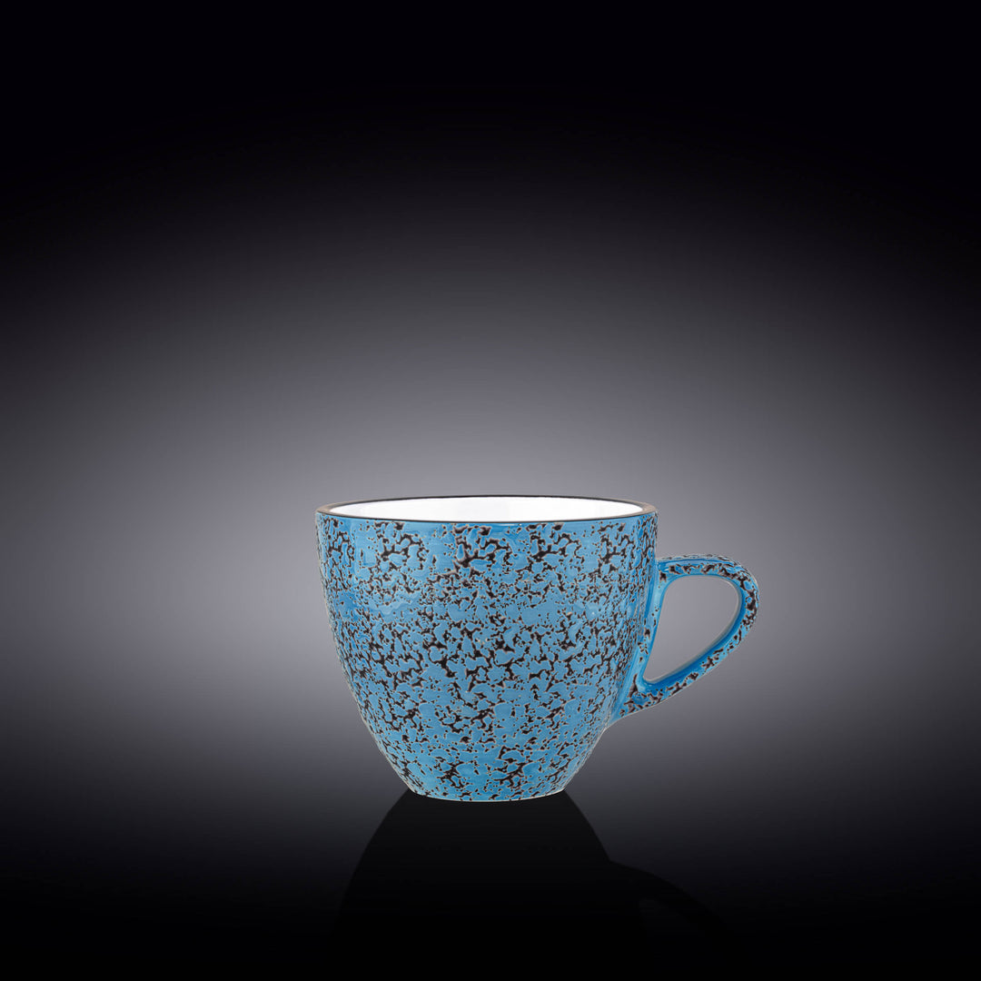 Wilmax Color Boom Splash Porcelain Cup – Espresso &amp; Tea Cup - Blue - WL-667636/A