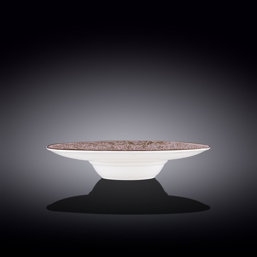 Wilmax Color Boom Splash Wide Deep Plate – 27 cm Porcelain Plate - Lavender side view - WL-667726/A
